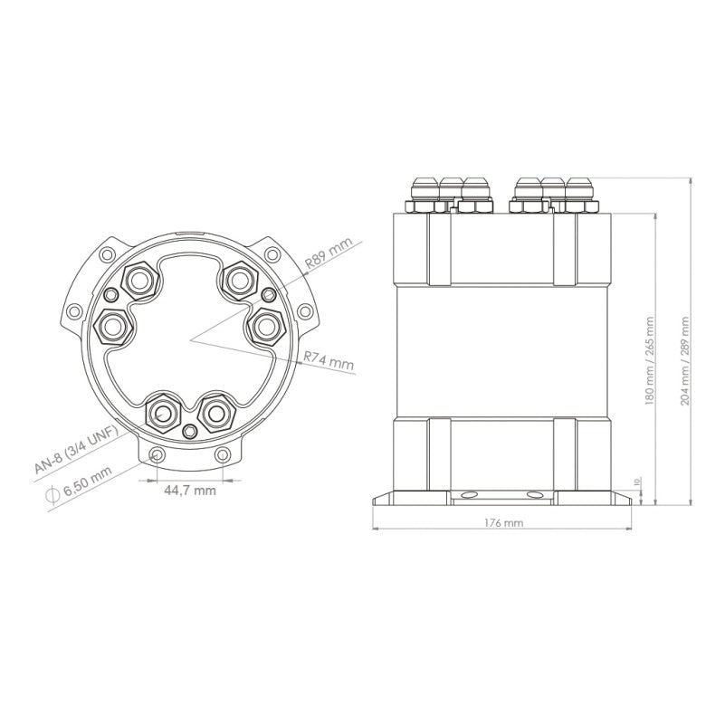 2G Fuel Surge Tank 2.0 liter for external fuel pumps