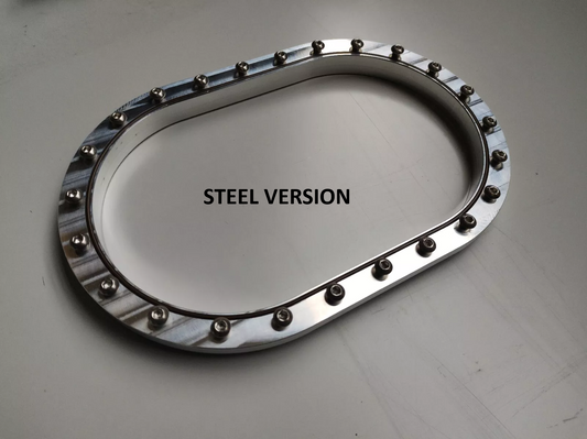 BDS Billet fuel cell weld on 6x4 24 bolt pump flange steel