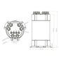 2G Fuel Surge Tank 3.0 liter for 3x internal fuel pumps