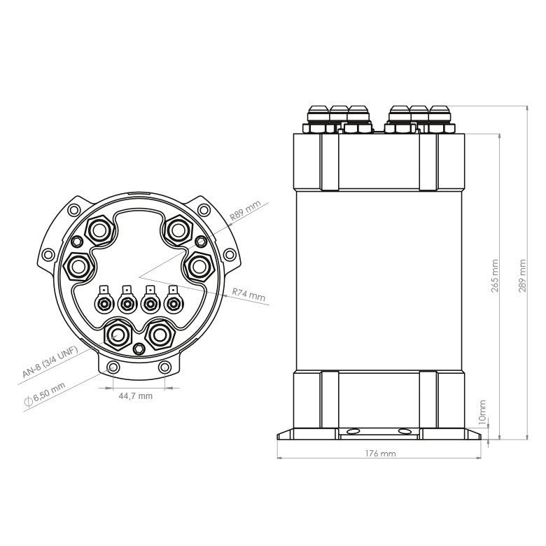 2G Fuel Surge Tank 3.0 liter for 3x internal fuel pumps